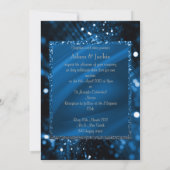 ELEGANT EN MODERN WEDDING SPLIT ROYAL blauw Kaart (Achterkant)