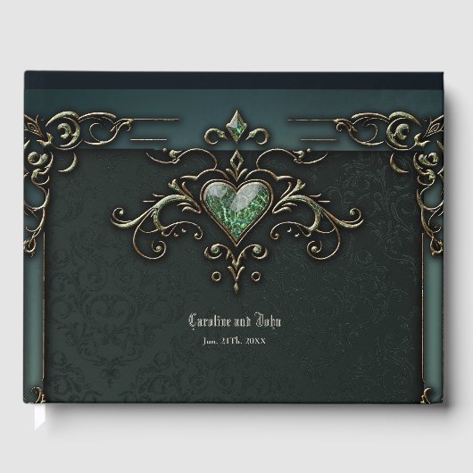 Elegant en romantisch design. gastenboek (Voorkant)