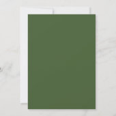 Elegant en romantisch groen Ivy en Sage bruiloft Kaart (Achterkant)