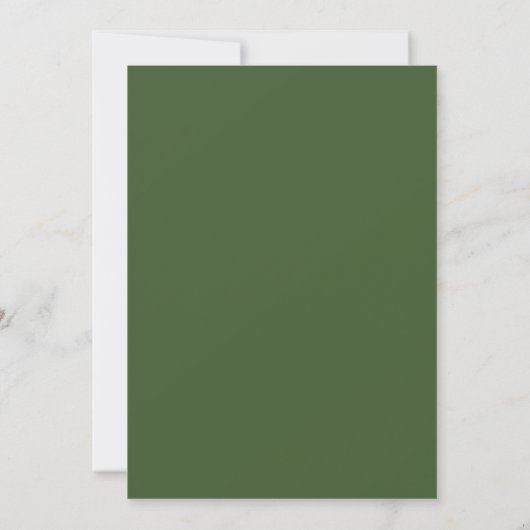 Elegant en romantisch groen Ivy en Sage bruiloft Kaart (Achterkant)