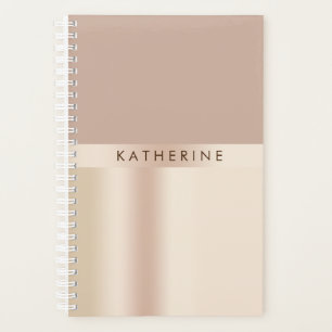 Elegant en stijlvol roos goudbruin planner