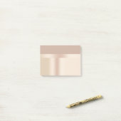 Elegant en stijlvol roos goudbruin post-it® notes (Op bureau)