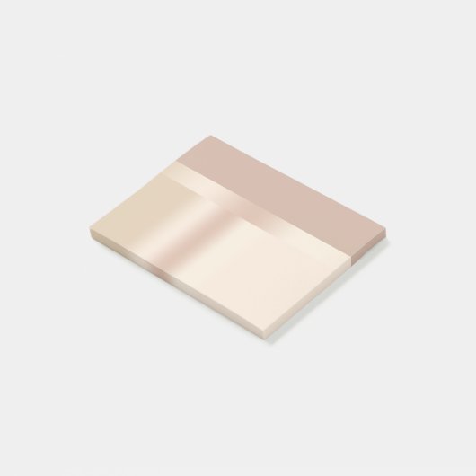 Elegant en stijlvol roos goudbruin post-it® notes (Schuin)