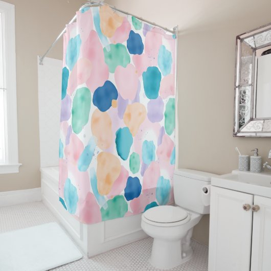 Elegant en subtiel Abstract douchegordijn (In situ)