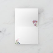 Elegant en Sweet Floral Dank u Bedankkaart (Binnen)