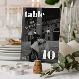 Elegant en Trendy Tafelnummer voor Huwelijk