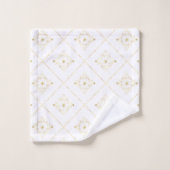 ELEGANT EN  WITTE GOLD BATHROOM TOWEL SET BAD HANDDOEK (Wasdoekje)