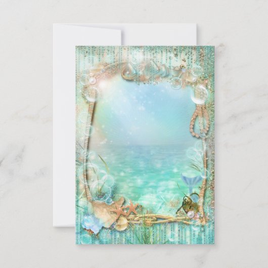 Élégant Enchanté Sous La Carte RSVP Sea Beach (Dos)