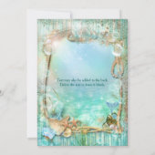 Élégant Enchanté Sous Les Invitations De Sea Beach (Dos)