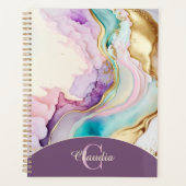 Élégant encre liquide de marbre Monogram (Devant)