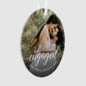 Élégant Engagé Premier Noël Photo personnalisée (devant)