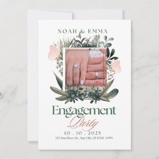 Elegant Engagement Party Invitation - Botanique &