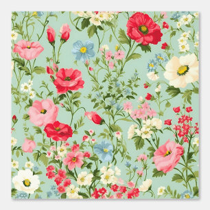 Elegant Engels Land Wildflower Garden Behang