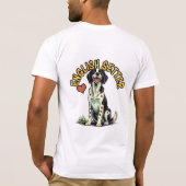 Elegant Engels Setter Portret T-shirt (Achterkant)