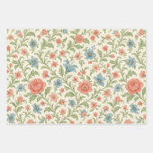 Elegant Engels Shabby Chic Floral Art Pattern Inpakpapier Vel (Voorkant)