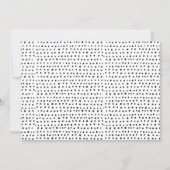 Élégant Enregistrer le carte photo de calligraphie (Dos)