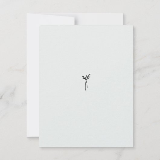 Élégant Enregistrer le Modèle d'annonce de date (Dos)