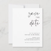 Élégant Enregistrer le Modèle d'annonce de date (Devant)