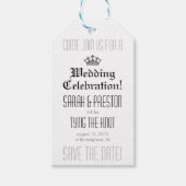 Élégant Enregistrer les étiquettes de cadeau de da (Devant)