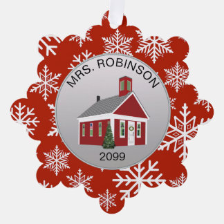 Élégant enseignant principal papier ornement carte