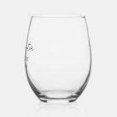Élégant ensemble Black & Drinkware Verre Vin Steml (Gauche)