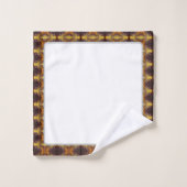 Élégant Ensemble De Serviettes De Bain Blanches (Gant de toilette)