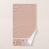 Élégant ensemble de serviettes de bain florales de (Serviette à main)