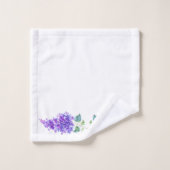 Élégant ensemble de serviettes de bain Lilac (Gant de toilette)
