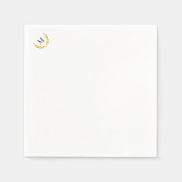 Elegant Equestrian Collection Gold Laurel Napkin Servet