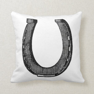 Elegant Equestrian Horse  Hoefijzer Kussen