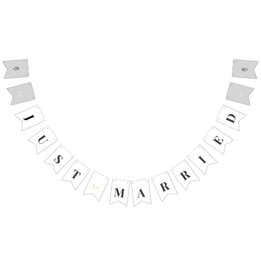 Elegant Equestrian Just Married Bunting Banner (Alle)