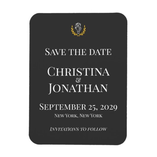 Elegant Equestrian Save the Date Magnet Magneet (Verticaal)