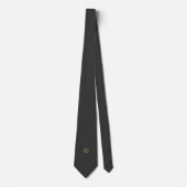 Elegant Equestrian Wedding Charcoal Tie Stropdas (Voorkant)
