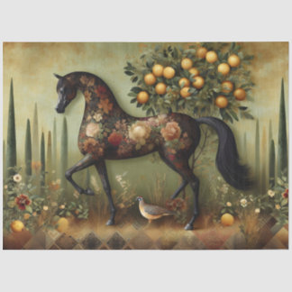 Elegant Equine, Horse, Decoupage Tissuepapier