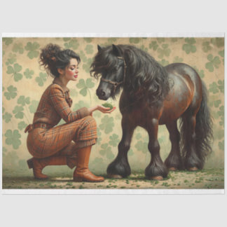 Elegant Equine, Horse, Decoupage Tissuepapier