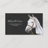 Elegant Equine Horse Personalized Equestrian Visitekaartje (Voorkant)