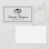 Elegant Equine Horse Stables Riding Instructor Visitekaartje (Voorkant / Achterkant)