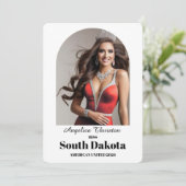 Elegant Essentials Pageant Autograph Kaart (Staand voorkant)