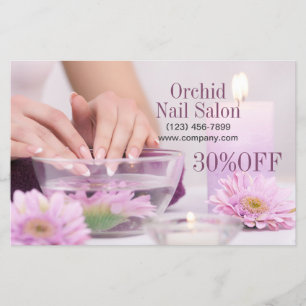 Elegant Esthetician SPA Nail Salon prijslijsten Flyer
