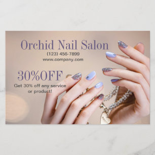 Elegant Esthetician SPA Nail Salon prijslijsten Flyer