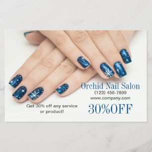 Elegant Esthetician SPA Nail Salon prijslijsten Flyer