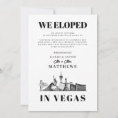 Élégant et amusant Las Vegas Elopement Faire-part (Dos)