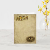 Elégant et Artistique Oiseaux et Cartes de Note de (Fleur jaune)