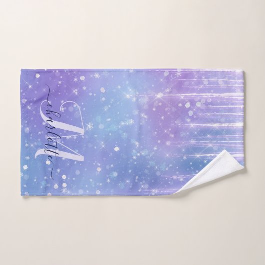 Élégant et brillant pourpre (Serviette à main)