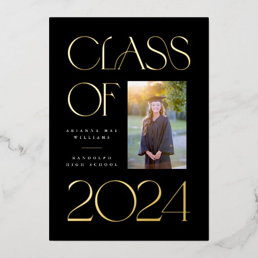 Élégant et classique Faire-part d'huile (Recto)