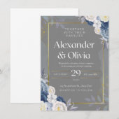 Élégant et Écologique : Cartes d'Invitation de Mar (Devant / Derrière)