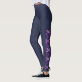 Élégant et élégant ciseaux violet Champion Legging (Gauche)