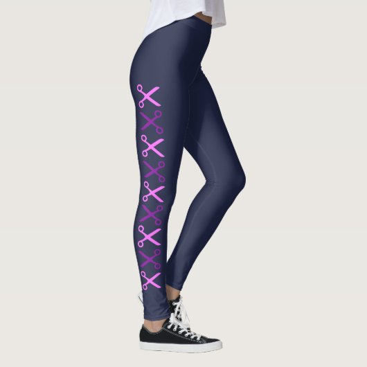 Élégant et élégant ciseaux violet Champion Legging (Droite)