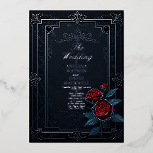Elégant et élégant Faire-part de mariage noir