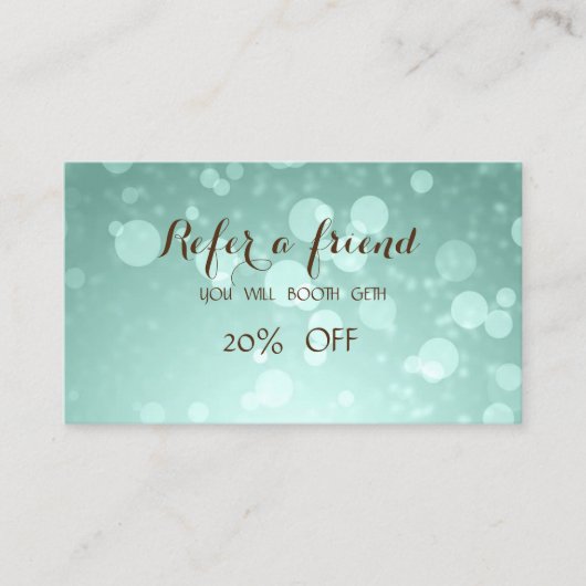 Élégant et élégant livre vert carte de référence (Devant)